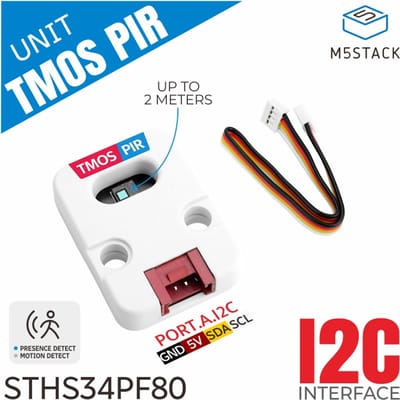 M5Stack officiële TMOS PIR-eenheid STHS34PF80