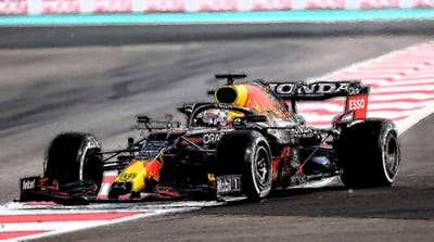 Max Verstappen Red Bull auto - Poster - 50 x 70 cm