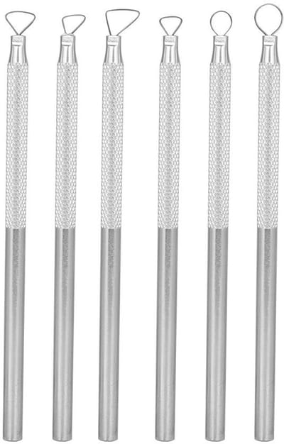 Dailygoods- Beeldhouwgereedschap Set 6-delig - Aluminium Snijschraper - Klei Gereedschap voor Volwassenen - Boetseergereedschap - Klei Accessoires - Duurzaam Materiaal