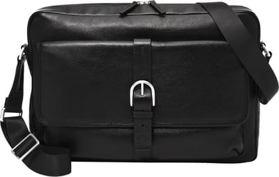 FOSSIL Business tas Schoudertas Camden Messenger Black Zwart