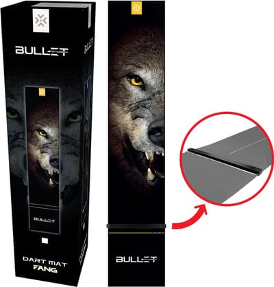 Bullet Carpet Fang - Dartmat inclusief Dart Oche - 300 x 60 cm - Dart Mat - Dartmatten