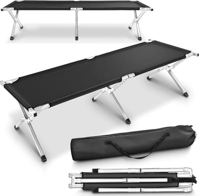 XXL Campingbed 210 x 72 x 45 cm - Draagvermogen tot 150 kg