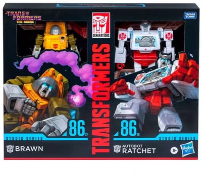Hasbro The Transformers: The Movie Studio Series Deluxe Class Action Figure 2-Pack Brawn & Autobot Ratchet 11 cm Action Figuur
