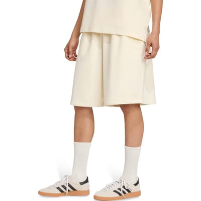 Adidas Originals Essentials Linear Shorts Oversized Cream White Größe: XL | Jogginghosen Outlet | Damen | Weiß