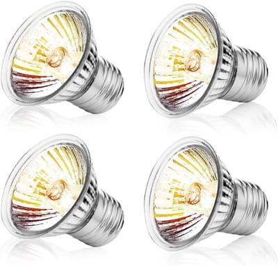 EXCITAT 4 stuks - Gloeilampen - Verwarmingslampen - Dimbaar - Geschikt voor schildpadden, hagedissen, slangen, spinnen, gekko's - 220V 50W