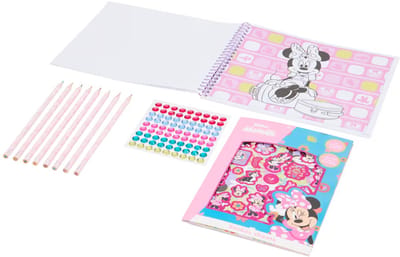 Kleur- en stickerset "Minnie Mouse"