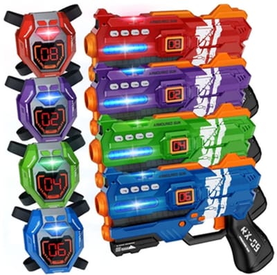 iTeck Lasergame Set voor Kinderen – Complete Laser Tag Set met Pistolen & Targets – Actief Speelgoed voor Binnen en Buiten