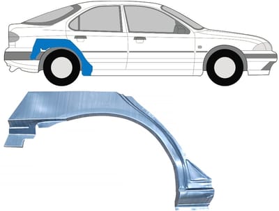 Reparatiepaneel achterspatbord voor Ford Mondeo 1993-2000 / Rechts