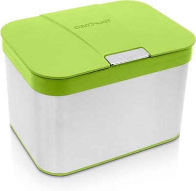 Biologische afvalemmer - Keuken composter - Afval scheiden - Geurdicht deksel - 43 liter - Groen