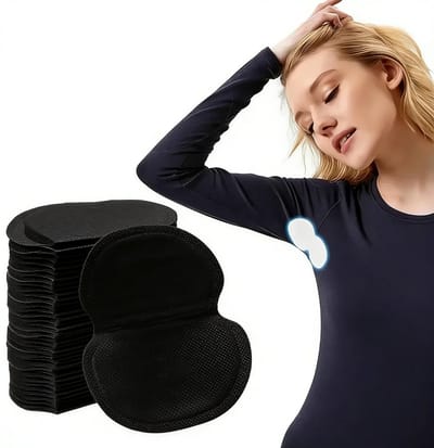 Anti-Transpirant Okselpads - 100 Stuks - Anti zweet okselpads - Zweet pads - Anti zweet plekken - Hypoallergeen Katoen - Oksel Bescherming - Sweat - Zwart