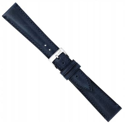 Morellato Leren Horlogeband 20mm Navy Blauw Elegante Italiaanse Kwaliteit