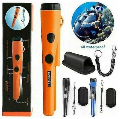 Mmgoqqt - Preciese Metalldetector - Handheld - Oranje - 360° Side Scan - Voor Goud Zilver Muntstukken