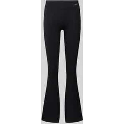 Flared legging met labelbadge