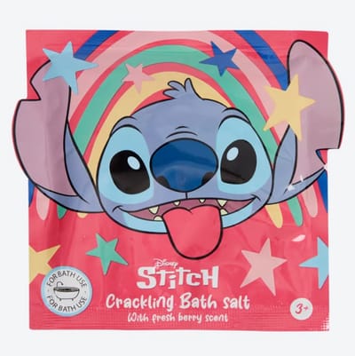 Disney Stitch Badzout 55 gr - rainbow & stars - berry scent - bessen
