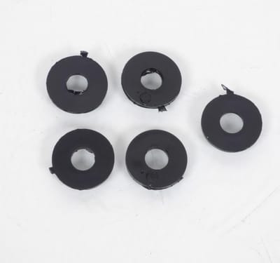 zwarte kunststof sluitring voor 6mm schroef motorkap bromfiets brommer peugeot nieuw