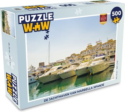 Puzzel De Jachthaven van Marbella Spanje - Legpuzzel - Puzzel 500 stukjes