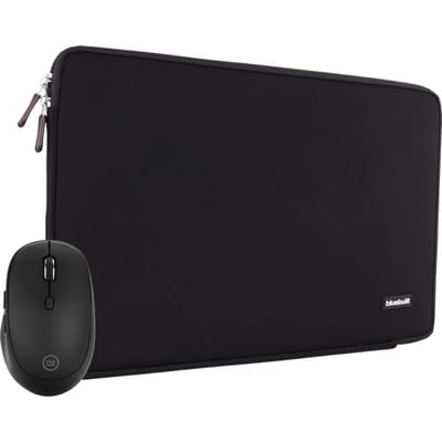 BlueBuilt Laptophoes voor Apple MacBook Pro 14 inch Zwart + Tradendum Muis