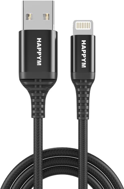 Lightning USB Kabel Kort 0.5M – Snelladen & Data – Zwart
