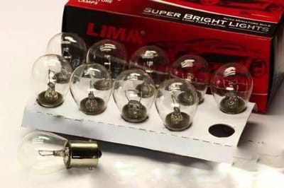 10 Stuks P21W BA15s 25W 12V Auto Gloeilampen - Warm Wit Licht