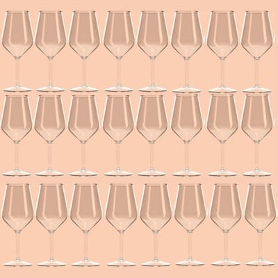 HappyGlass - Wijnglazen - Onbreekbare glazen - Wijnglas 24 stuks - Wijn Set Glazen - 47 cl - Kunststof Glazen - Plastic wijnglazen - Grootverpakking - 24 stuks