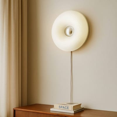 Lindby - LED wandlamp- met dimmer - 1licht - Glas, metaal - H: 11 cm - wit, chroom - Inclusief lichtbron