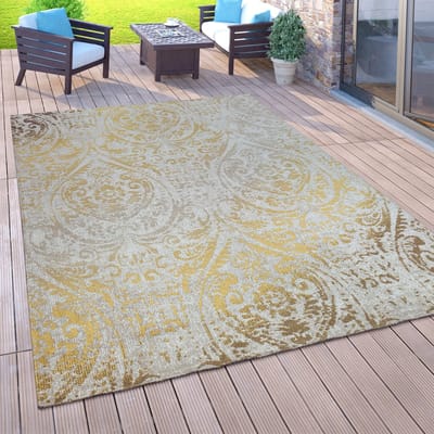Paco Home Vloerkleed voor buiten voor balkon, laagpolig met oosterse look, verschillende kleuren en formaten 160x220 cm