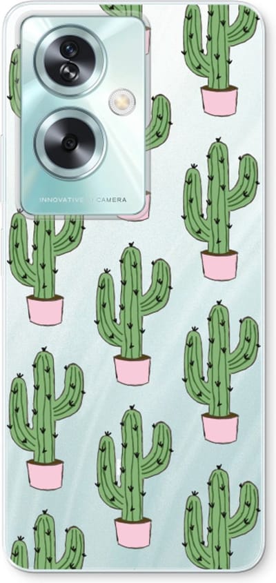 Case Company® - Hoesje geschikt voor Oppo A79 hoesje - Cactus Lover - Soft Cover Telefoonhoesje - Bescherming aan alle Kanten en Schermrand