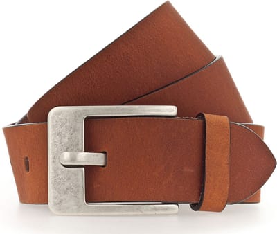 Vanzetti Leren Riem Denim Love 45mm Full Leather Belt W80 Light Brown Lichtbruin