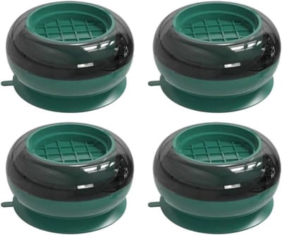 Wasmachine verhoger - Trillingsdempers Wasmachine & Droger - Wasmachine voetjes - Groen - wasmachinevoetjes - meubelvoeten - verhogingsblokken - wasmachine trillingsdemper - Meubelverhogers - Trillingsdempende Wasmachine Voetjes - wasmachine sokkel