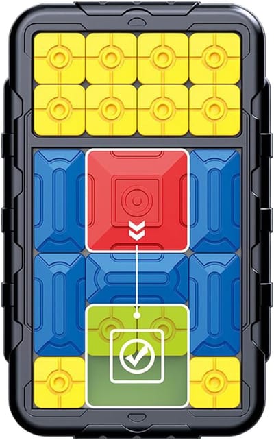 Schuifpuzzel Volwassenen - Hersenkraker Spel - Reis Educatief - Magnetisch Ontwerp - 20.8 x 12.7 cm