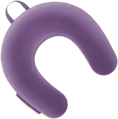 Leeskussen Bed - Schootkussen Gamen - Comfortabel Lezen - Ergonomisch U-vorm - 40x34x10 cm - Paars