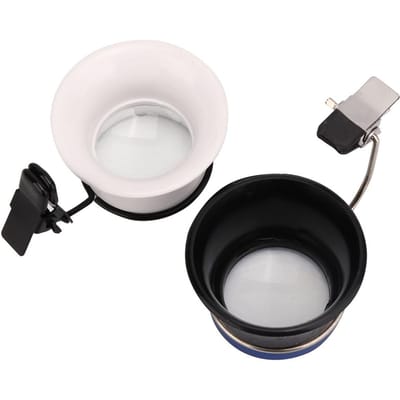 2pcs 5X 10X Loupe de Montre Loupe à Bijoux Loupe Outil de Grossissement Réparation de Montre