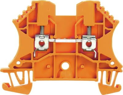 Doorgangsserieklem WDU 2.5 OR 1020060000 Oranje Weidmüller 100 stuk(s)