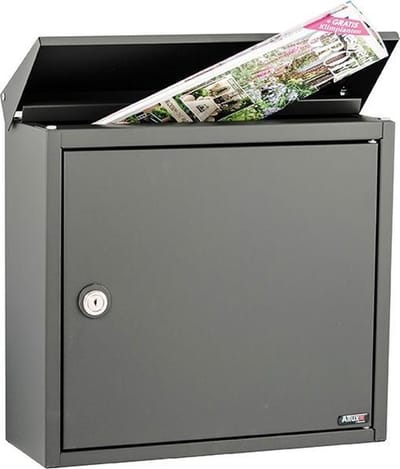 brievenbus allux 400 antraciet grijs