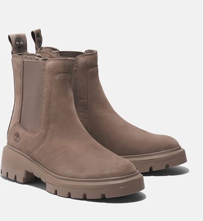 Timberland Cortina Valley Mid Chelsea Boot Taupe Gray Maat: 39.5 | Laarzen Outlet | Dames | Grijs