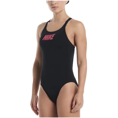Dames zwempak uit 1 stuk Nike Hydrastrong Logo Graphic