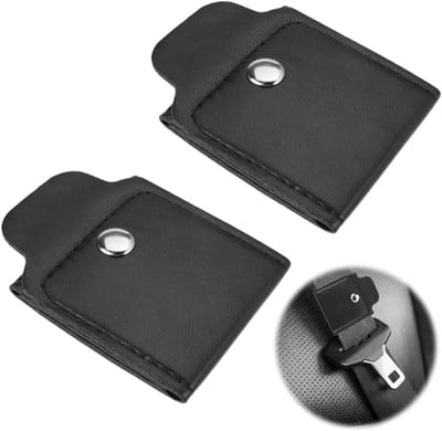 2 stuks verstelbare autogordel clips, universele gordelhouder voor comfort, schouder- en neklastverlichting, zwart