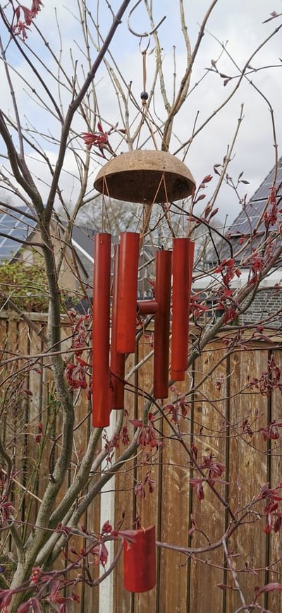 Handgemaakte – Indische - bamboe - kokosnoten - windgong hanger met - Zen - geluid - Ornament – terras - tuin - interieurdecoratie.