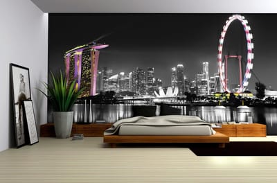 Singapore Skyline Photo Wallcovering