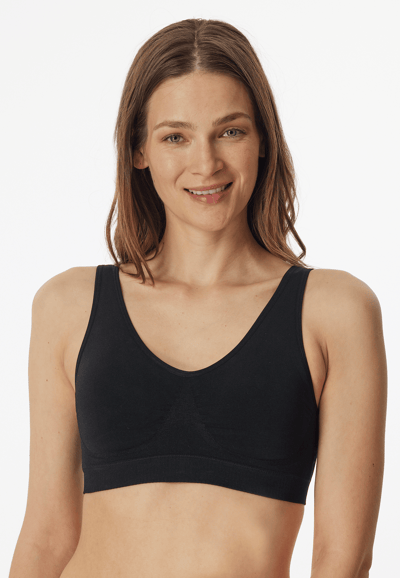 Naadloze bustier met uitneembare pads, zwart  Classic Seamless 3XL