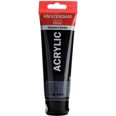 Acrylverf - TALENS - AMSTERDAM - Lampenzwart - 120ml - 70 kleuren beschikbaar zwart