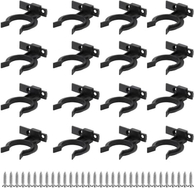 16-delige Set Skirting Board Clips voor Keuken, Inclusief 48 M4 x 20 mm Schroeven, Ideaal voor Montage van Plinten en Panelen, Geschikt voor Keukenvoeten van 32-42 mm