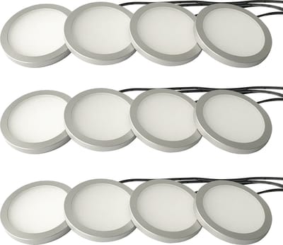 LETT® Opbouw LED Spotjes met Dimknop - Set van 12 Lampjes - Kastverlichting