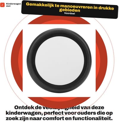 Dailygoods- Wielen verwisselbaar - Voorwielen/Achterwielen - Rubber - Accessoires - Kinderwagen - Hoogwaardige kwaliteit - Kinderwagenwielen
