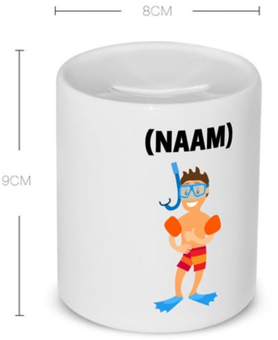 Akyol - zwem met eigen naam Spaarpot - Zwemmen - zwemmer - sport - 350 ML inhoud