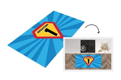 Keukenloper - Loper keuken - Verjaardag - Kinderen Jaar - 120x60 cm - Keukenloper vinyl