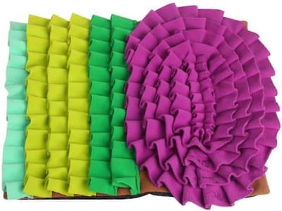 Huisdier Hond Snuffle Mat - Neus Geur Training - Intelligentie Training - Zelfnivellerend - 51x40cm - Kleur afbeelding