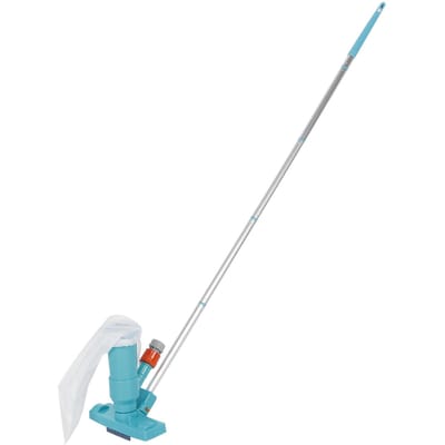 Nettoyeur de Piscine Portable Aspirateur Tête d'Aspiration Set Fontaine Bain à Remous Étang Outil de Nettoyage white