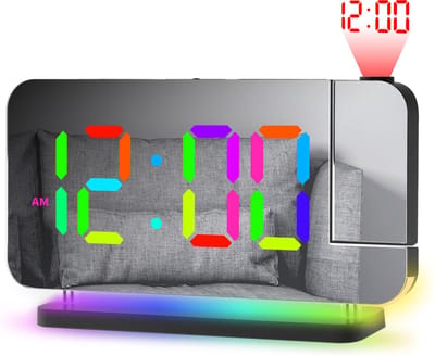J&D supplies Digitale Wekker - Zwart - Digitale LED klok - Digitale Wekker - Wekker met Projectie - Wekker kinderen
