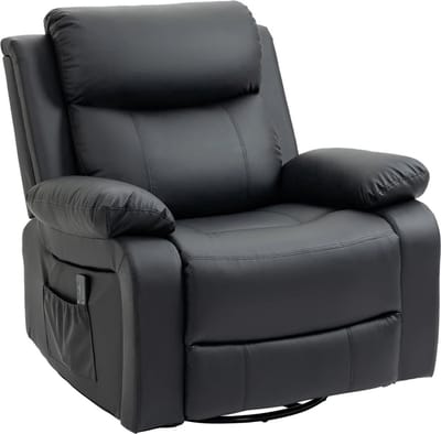 Massagestoel - Relaxfauteuil - Zetel - 1 persoons - Met armleuning - Zeer comfortabel - Elektrisch - Zwart